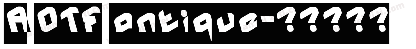 A OTF antique字体转换